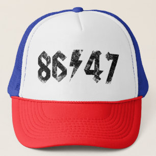 8647 Anti Trump Retro Vintage 80s Rock Style Trucker Hat