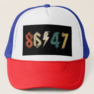 8647 Anti Trump Retro Vintage 80s Rock Style Trucker Hat