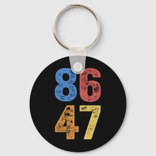8647 Anti Trump Subtle Resist Protest Key Ring