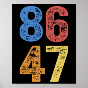 8647 Anti Trump Subtle Resist Protest  Poster