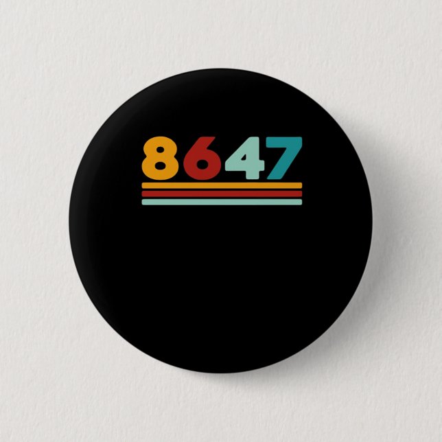 8647 - Antifascism Design Classic Creative Style 6 Cm Round Badge (Front)