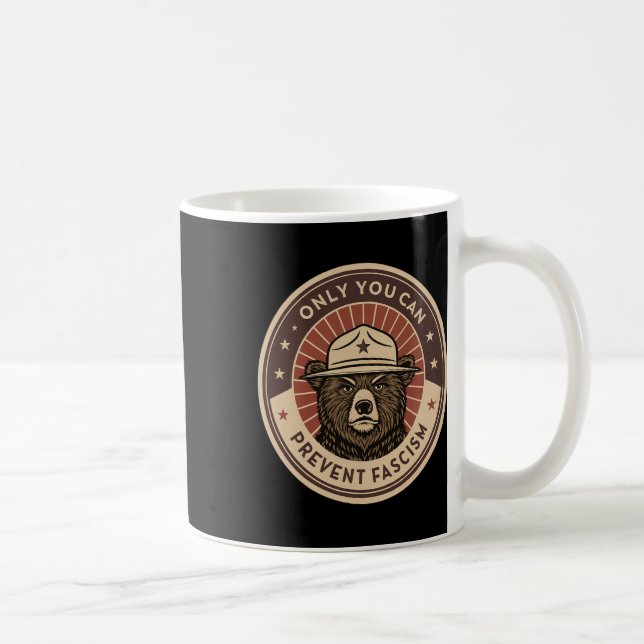 8647 - Prevent Facism - Defend Democracy  Coffee Mug (Right)