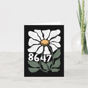 8647 Resist Subtle Daisy Floral Foxtrot Delta Tang Card