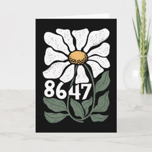 8647 Resist Subtle Daisy Floral Foxtrot Delta Tang Card