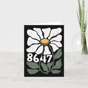 8647 Resist Subtle Daisy Floral Foxtrot Delta Tang Card