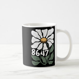 8647 Resist Subtle Daisy Floral Foxtrot Delta Tang Coffee Mug