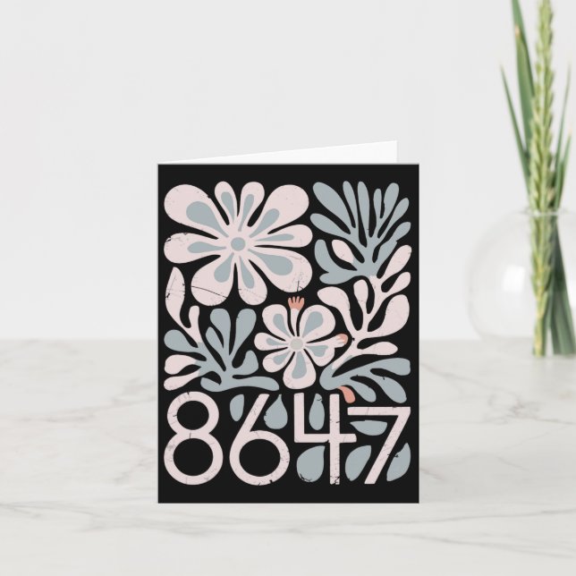 8647 Resist Subtle Floral Foxtrot Delta Tango Prot Card (Front)