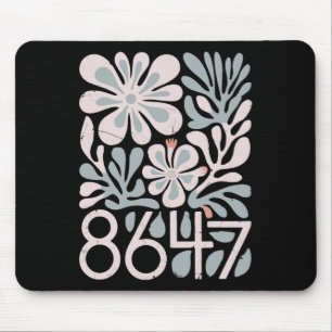 8647 Resist Subtle Floral Foxtrot Delta Tango Prot Mouse Pad