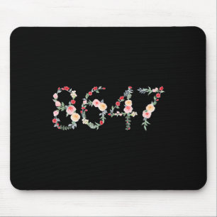 8647 Retro 86 47 Anti-trump Flower President Mouse Pad