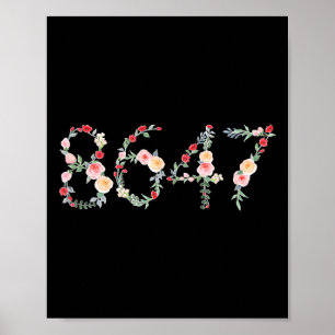 8647 Retro 86 47 Anti-trump Flower President Poster