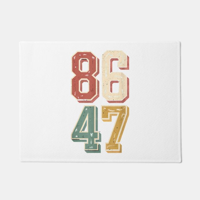 8647 retro 86 47 doormat (Front)