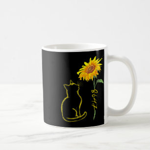 8647 Subtle Anti Trump 86 47 Cat Sunflower Floral Coffee Mug