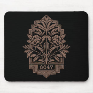 8647 Subtle Anti Trump 86 47 Floral Boho Style 2 Mouse Pad