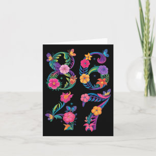 8647 Subtle Anti Trump 86 47 Floral Boho Style 6 Card