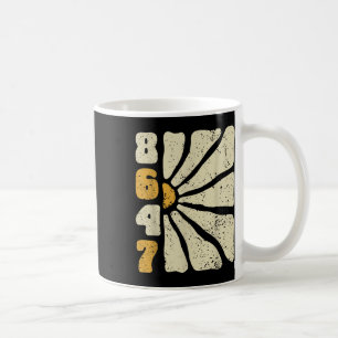 8647 Subtle Anti Trump 86 47 Floral Boho Style  Coffee Mug