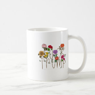 8647 Subtle Anti Trump 86 47 Floral Boho Style Coffee Mug