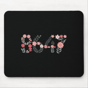 8647 Subtle Anti Trump 86 47 Floral Boho Style Mouse Pad
