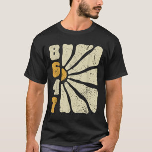 8647 Subtle Anti Trump 86 47 Floral Boho Style  T-Shirt