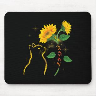 8647 Subtle Anti Trump 86 47 Sunflower Cat Lovers Mouse Pad