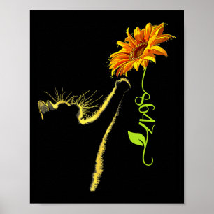 8647 Subtle Anti Trump 86 47 Sunflower Cat Lovers  Poster