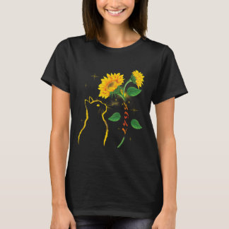 8647 Subtle Anti Trump 86 47 Sunflower Cat Lovers T-Shirt