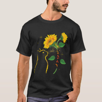 8647 Subtle Anti Trump 86 47 Sunflower Cat Lovers T-Shirt