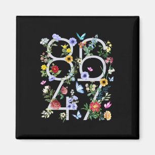 8647 Subtle Anti Trump Floral Boho Magnet