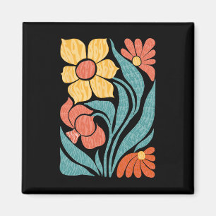 8647 Subtle Anti Trump Floral Boho Magnet