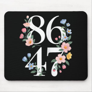 8647 Subtle Anti Trump Flower Floral Boho Vintage Mouse Pad