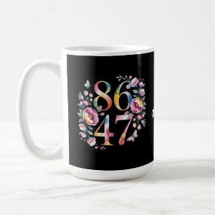 8647 Subtle Floral Boho Style A Peaceful Protest Coffee Mug