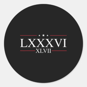 8647 Subtle Resist Trump Classic Round Sticker