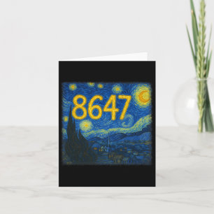8647 Subtle Resist Trump Van Gogh Starry Night Pol Card