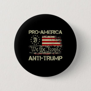 8647 We The People Pro-america Anti-trump 6 Cm Round Badge