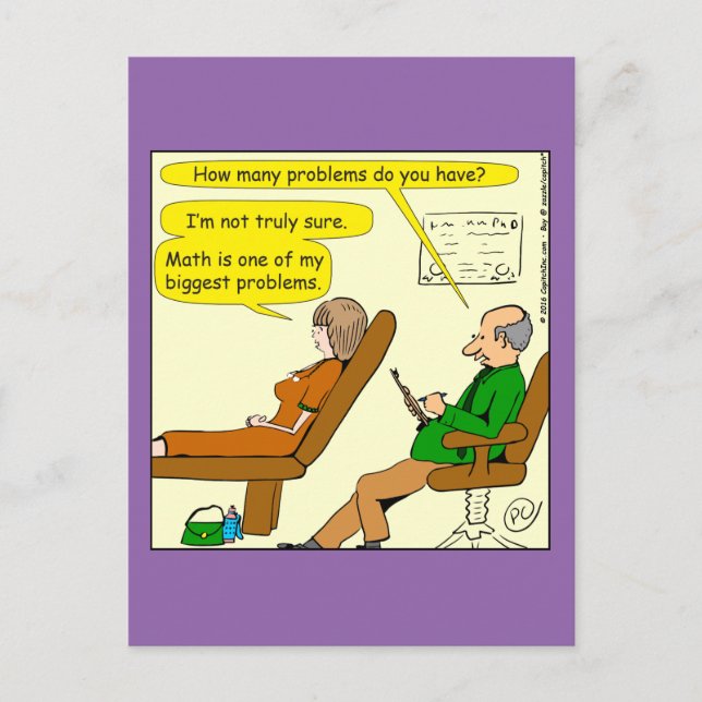 865 how many problems do you have - CARTOON Postcard (Front)