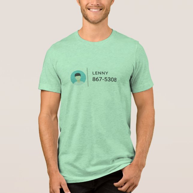 867-5308/Lenny Tri-Blend Shirt (Front)