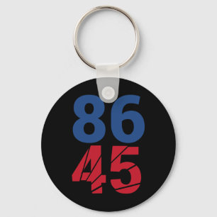 86 45 Anti Trump Impeachment Protest For Democrats Key Ring