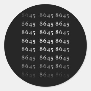 86 45 Impeach Anti Trump Impeachment Classic Round Sticker