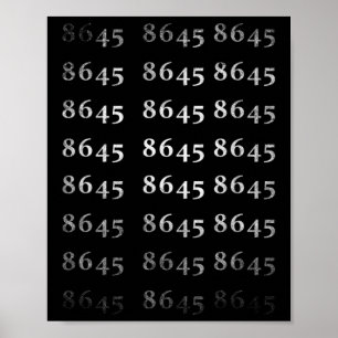 86 45 Impeach Anti Trump Impeachment Poster