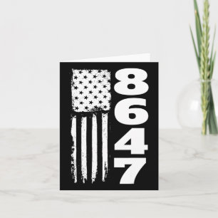 86 47 8647 Subtle Anti Trump Card