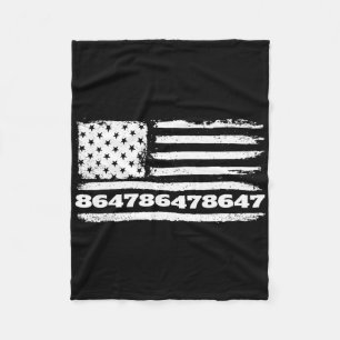 86 47 Anti-trump 8647 Subtle Anti Trump Fleece Blanket