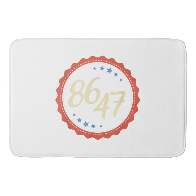 86 47 Anti Trump Funny  Bath Mat (Front)