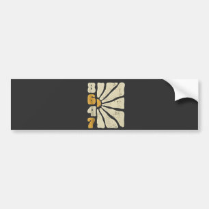 86 47 Anti Trump Funny Floral Humour Bumper Sticker
