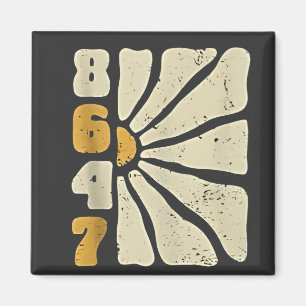 86 47 Anti Trump Funny Floral Humour  Magnet