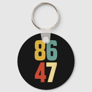 86 47 Anti Trump Impeach President Key Ring
