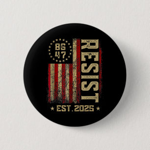 86 47 Anti Trump Resist Impeach Trump Impeach 47 U 6 Cm Round Badge