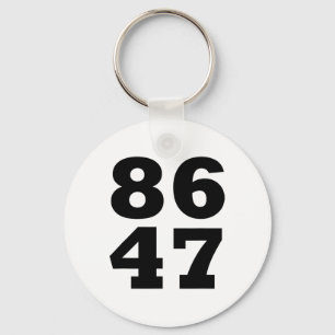 86 47 Anti-trump Subtle Anti Trump 8647 3 Key Ring