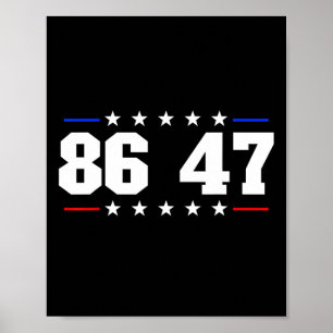 86 47 Anti-trump Subtle Anti Trump 8647 Poster