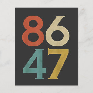 86 47 Dump Trump Cool Retro Anti-Trump