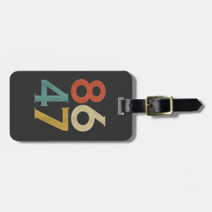 86 47 Dump Trump Cool Retro Anti-Trump Luggage Tag