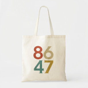 86 47 Dump Trump Cool Retro Anti-Trump  Tote Bag
